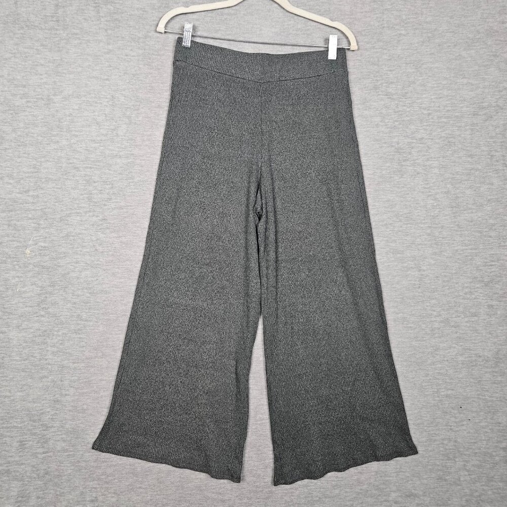 Anthropologie Saturday Sunday Women's Wide Leg Kinted Sage Green Pant Sz S